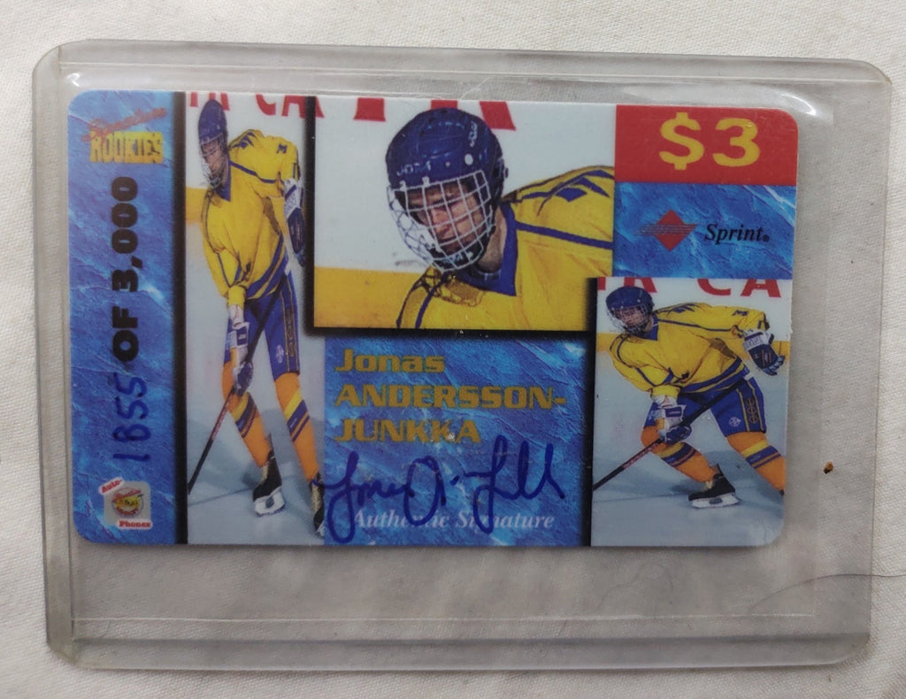 Jonas Andersson-Junkka Autograph Be A Player Signatures Sprint