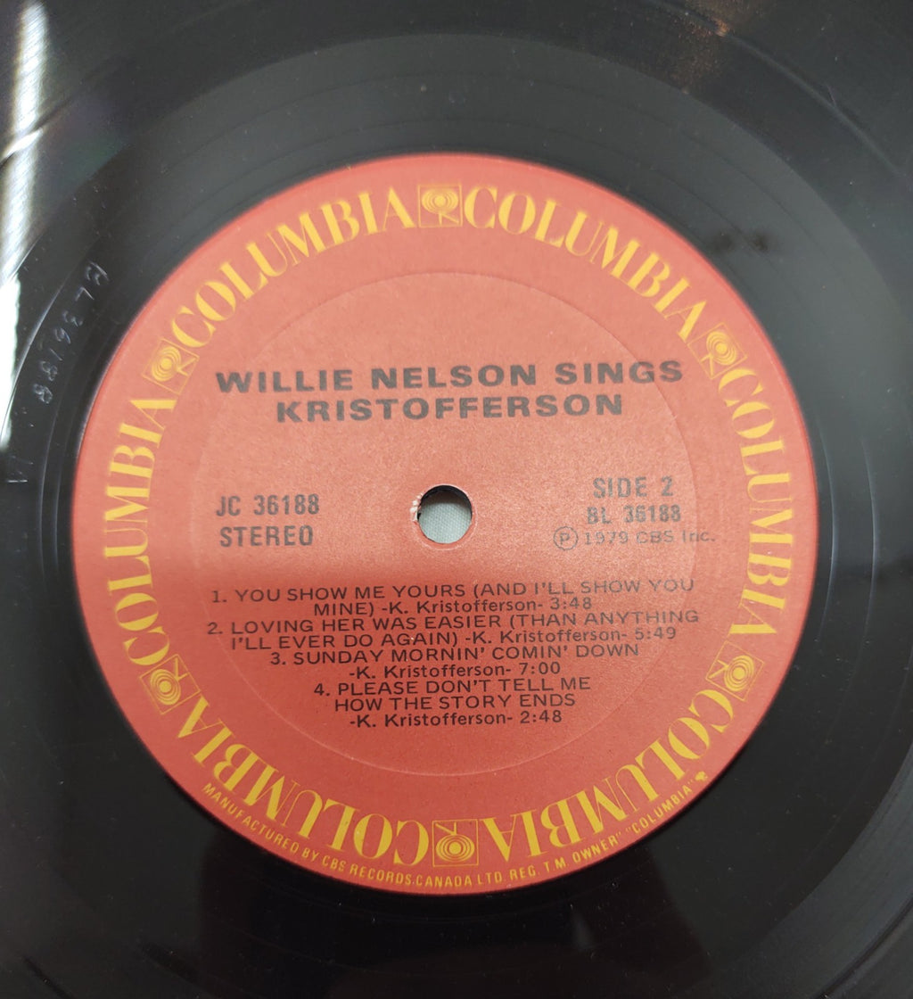Willie Nelson – Sings Kristofferson LP 1979 Columbia JC-36188 Country Classic