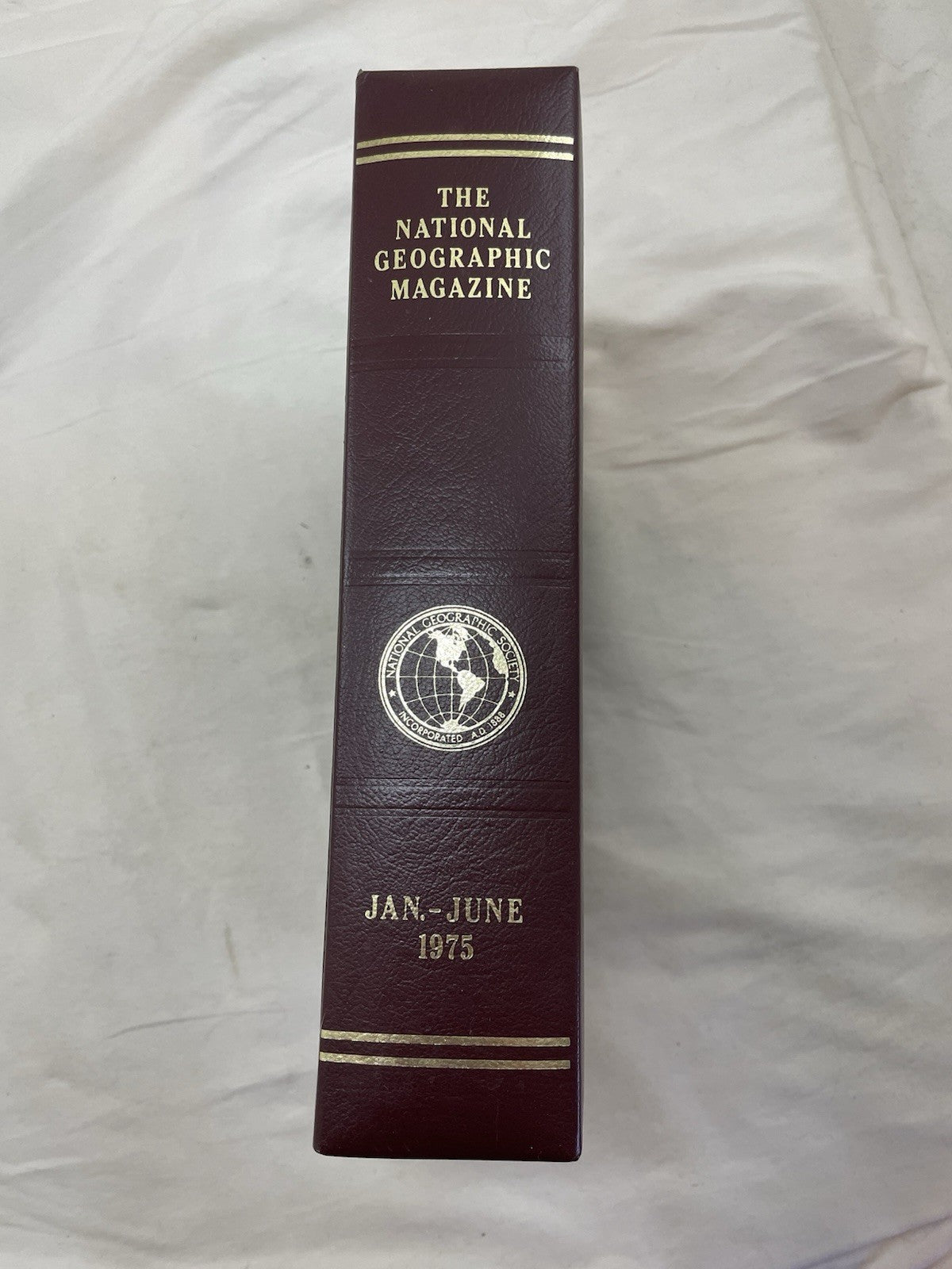 Nat Geo Mag Lot Jan–Jun 1975 Vtg Issues Set Slipcvr Earth Travel Geo