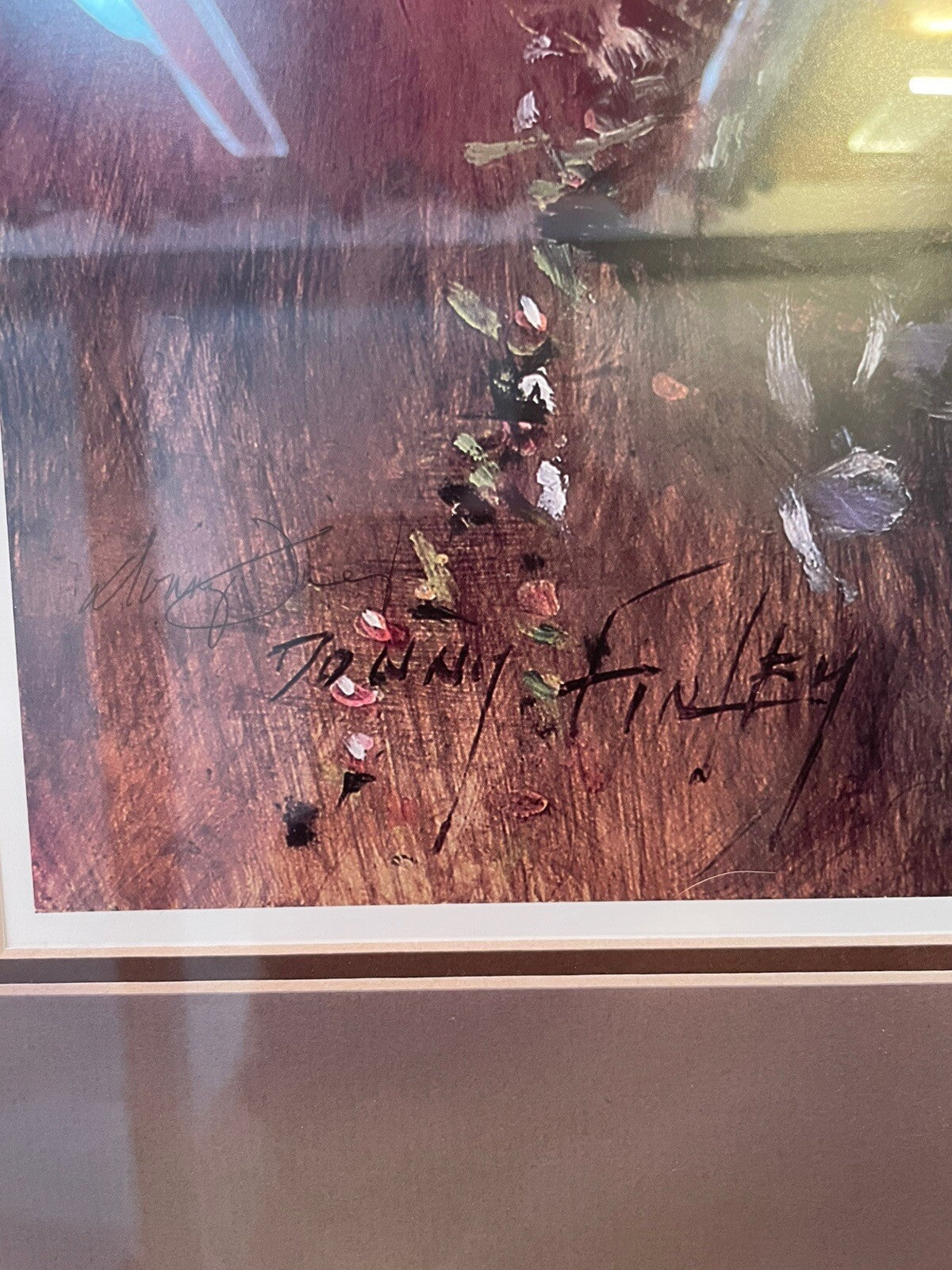 Framed Floral Window Box Painting – Vibrant, Large, Elegant Wall Art