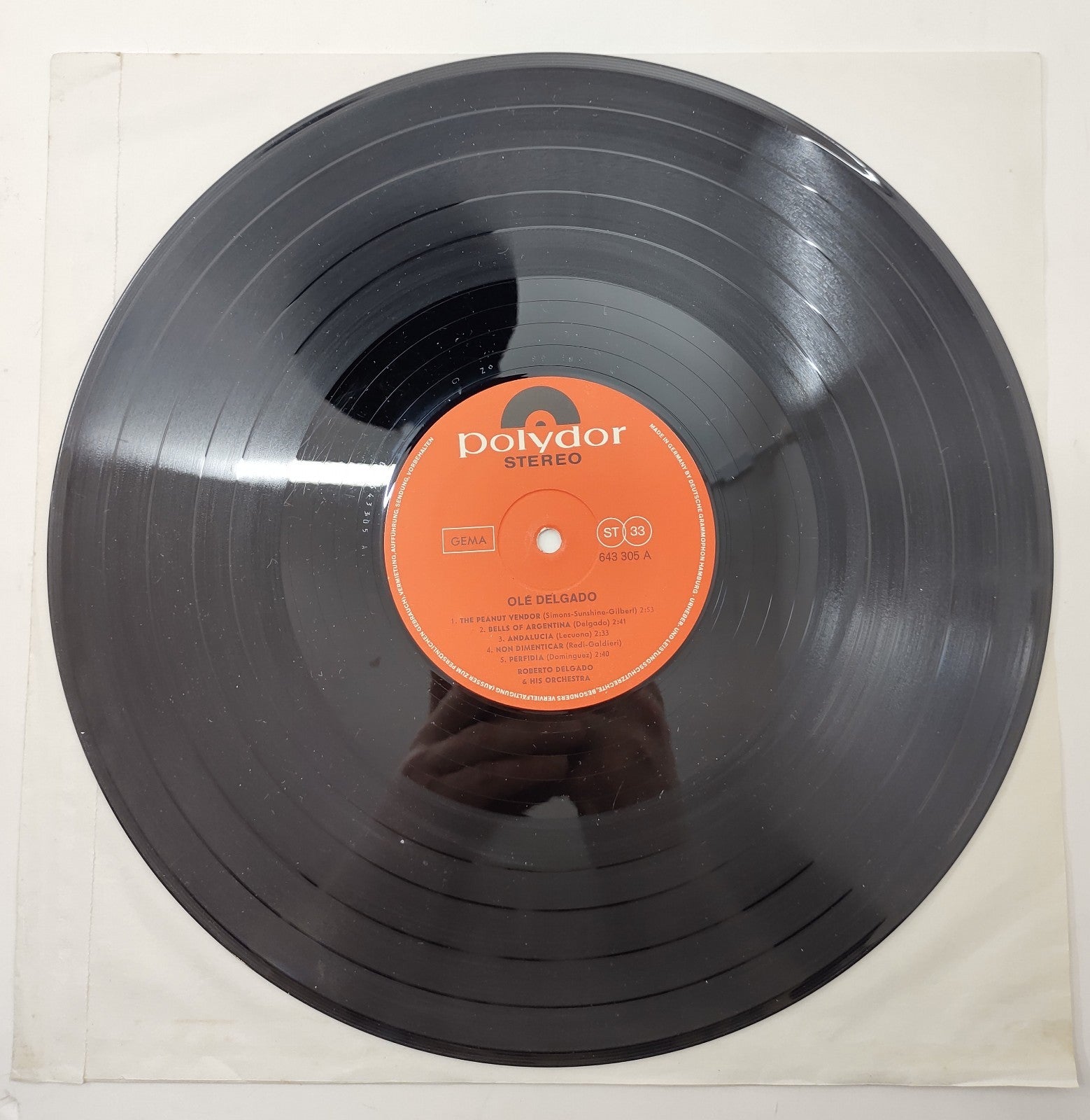 Roberto Delgado & His Orchestra - Olé Delgado | 1968 Polydor Latin LP Vinyl