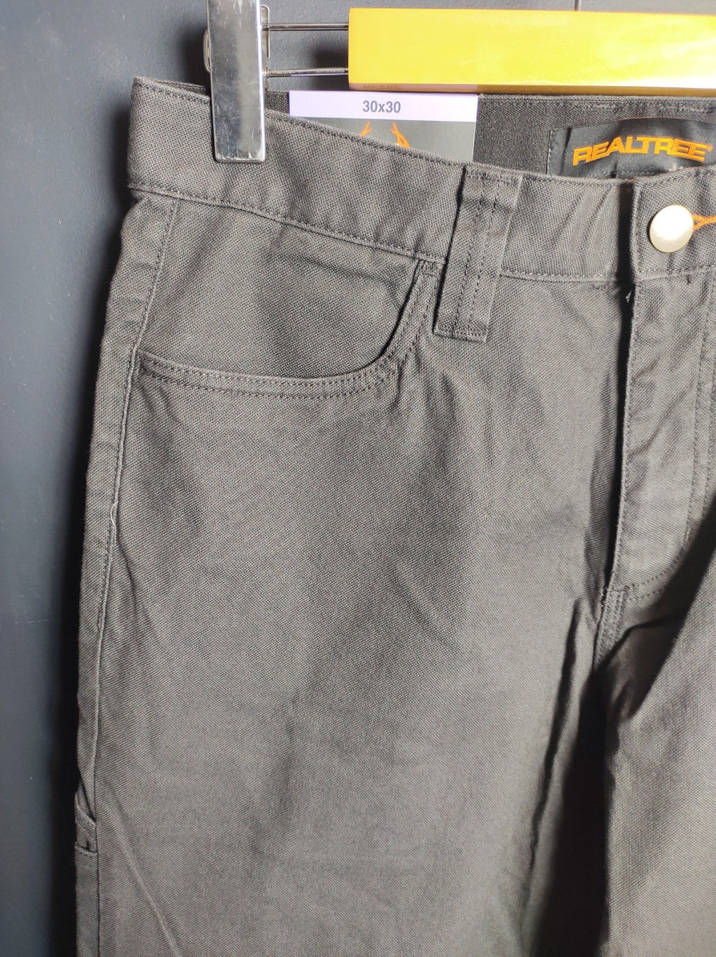 Realtree Pants NWT Men’s 30x30 Dark Grey Canvas Outdoor Hunting Workwear