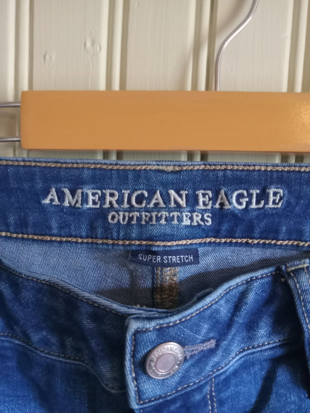 American Eagle Super Stretch Jeans – Women's Size 12, Dark Wash Denim