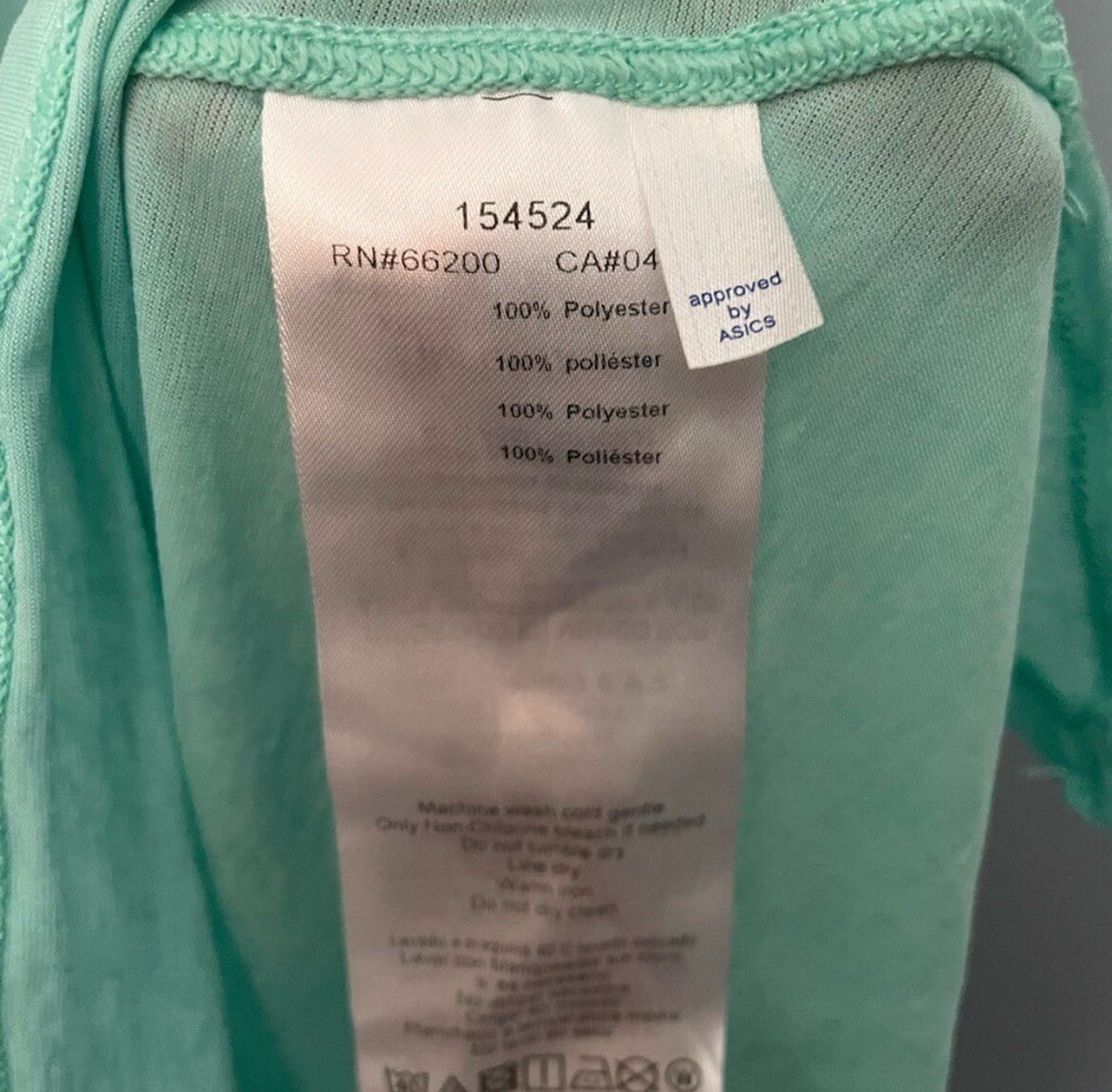 ASICS Mint Green Workout Tank Women's Size Medium Activewear Gym Shirt