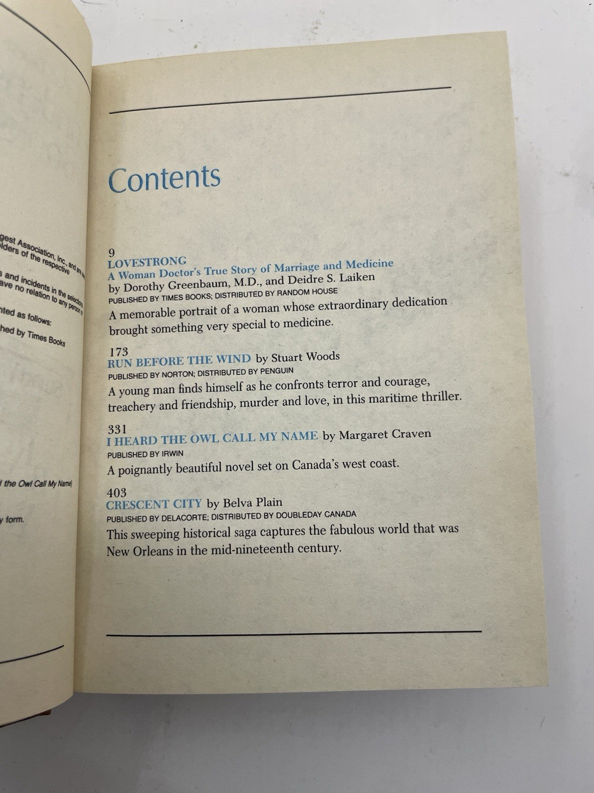 1985 Reader's Digest Condensed 1st Ed HC Leather Gilt Vtg NM Anthology