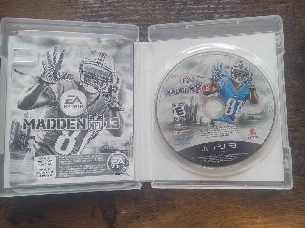 Madden NFL 13 PS3 EA Sports Football Game - Tested & Working