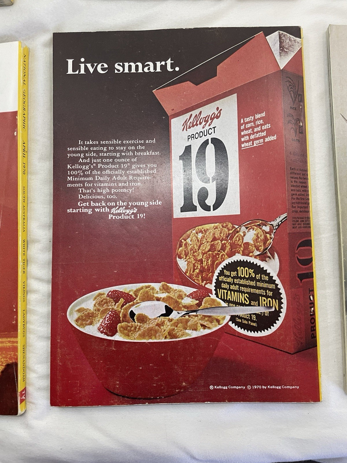 Nat Geo Mags Jan–Jun 1970 + Slipcvr Vtg Decor Lot History Nature RARE