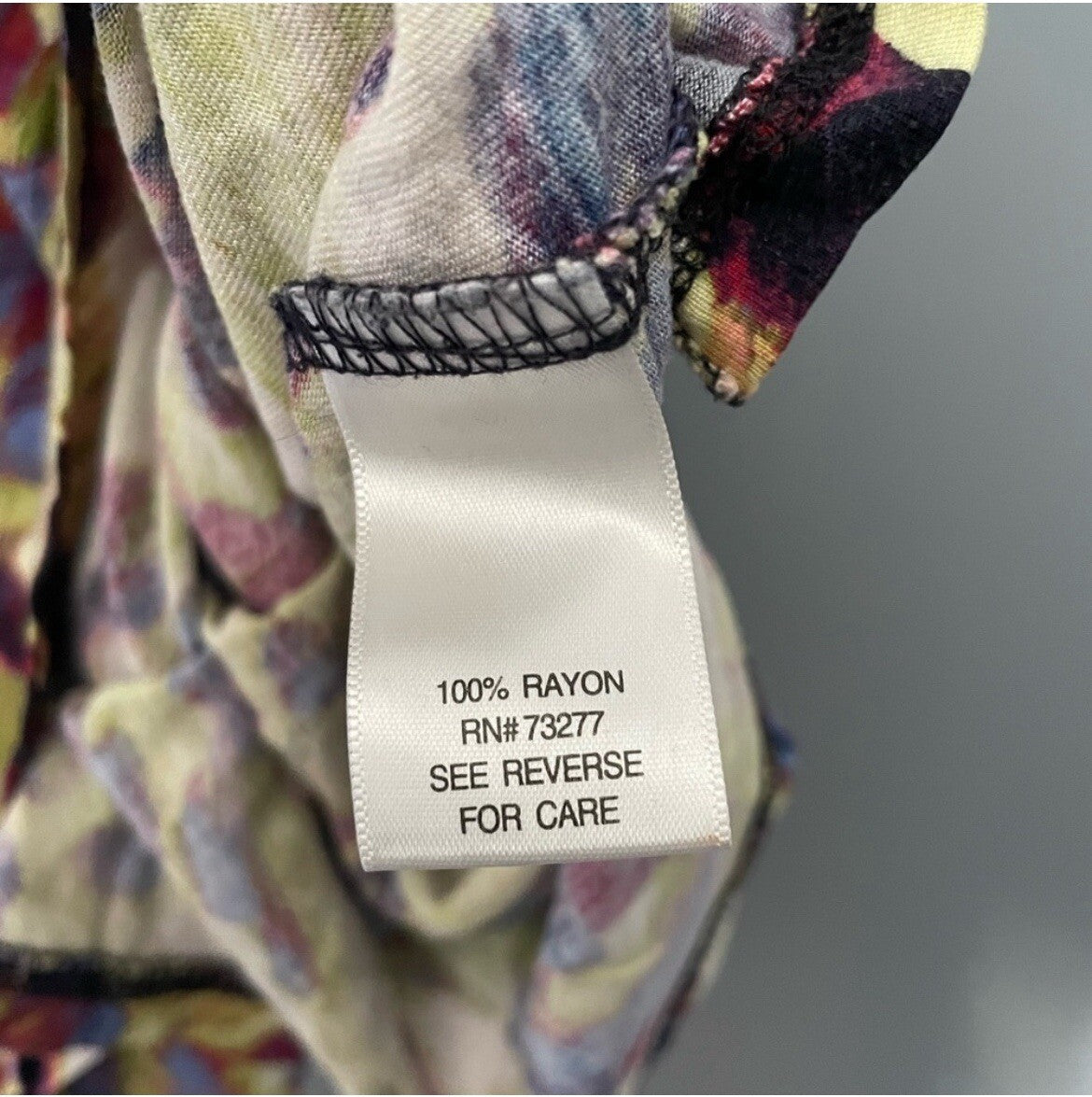 Vera Wang Multicolored Sleeveless Top Women's Size Large Designer Blouse