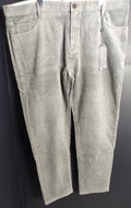 Snover Men’s Grey Corduroy Chino Pants Straight Leg Stretch Fit NWT