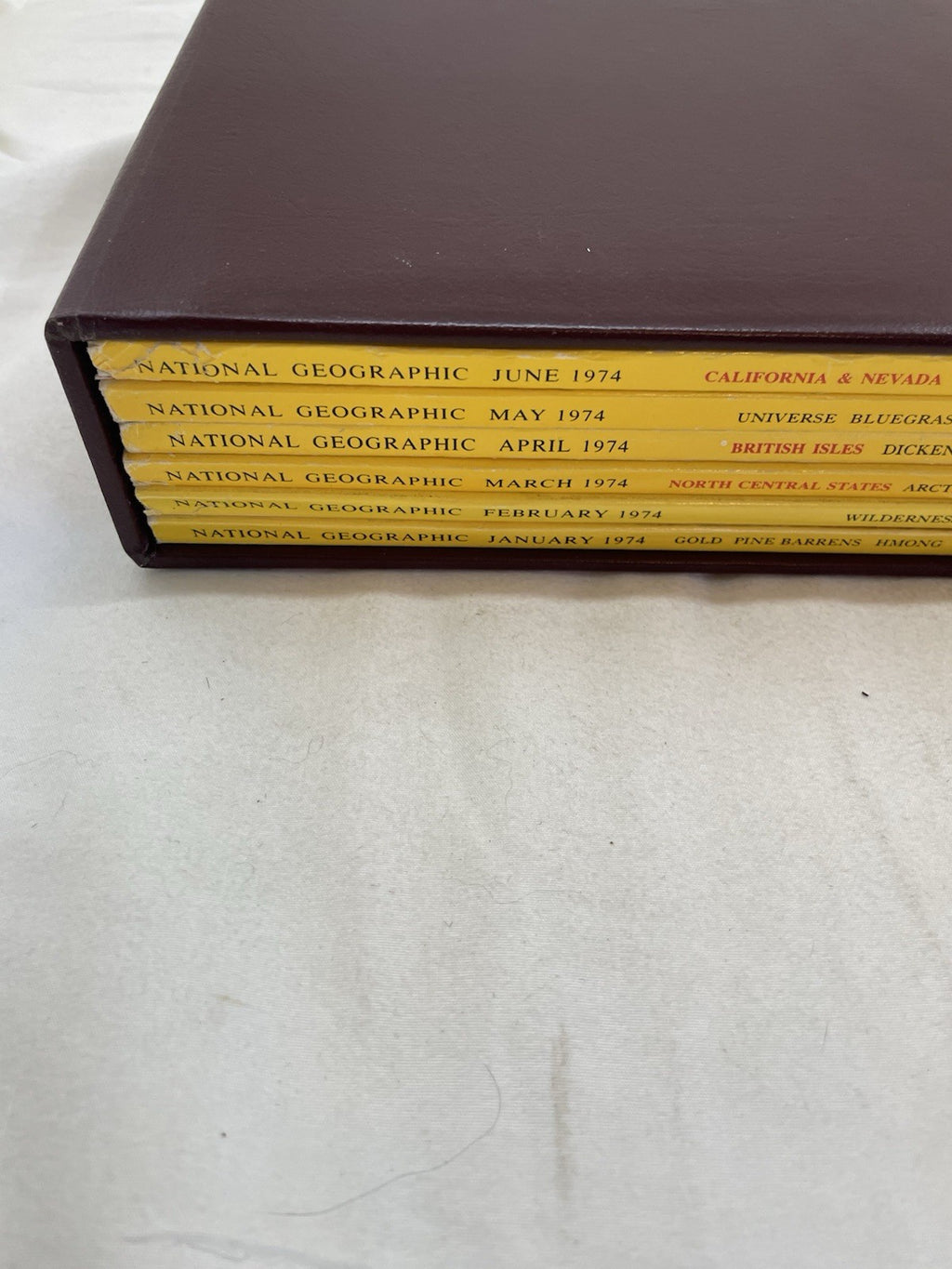 Vintage Nat Geo Jan–Jun 1974 Slipcover Set | Nature, Culture, Earth
