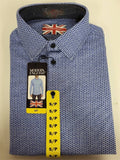 Modern English Shirt NWT Men’s Small Blue Pattern Long Sleeve Button Up
