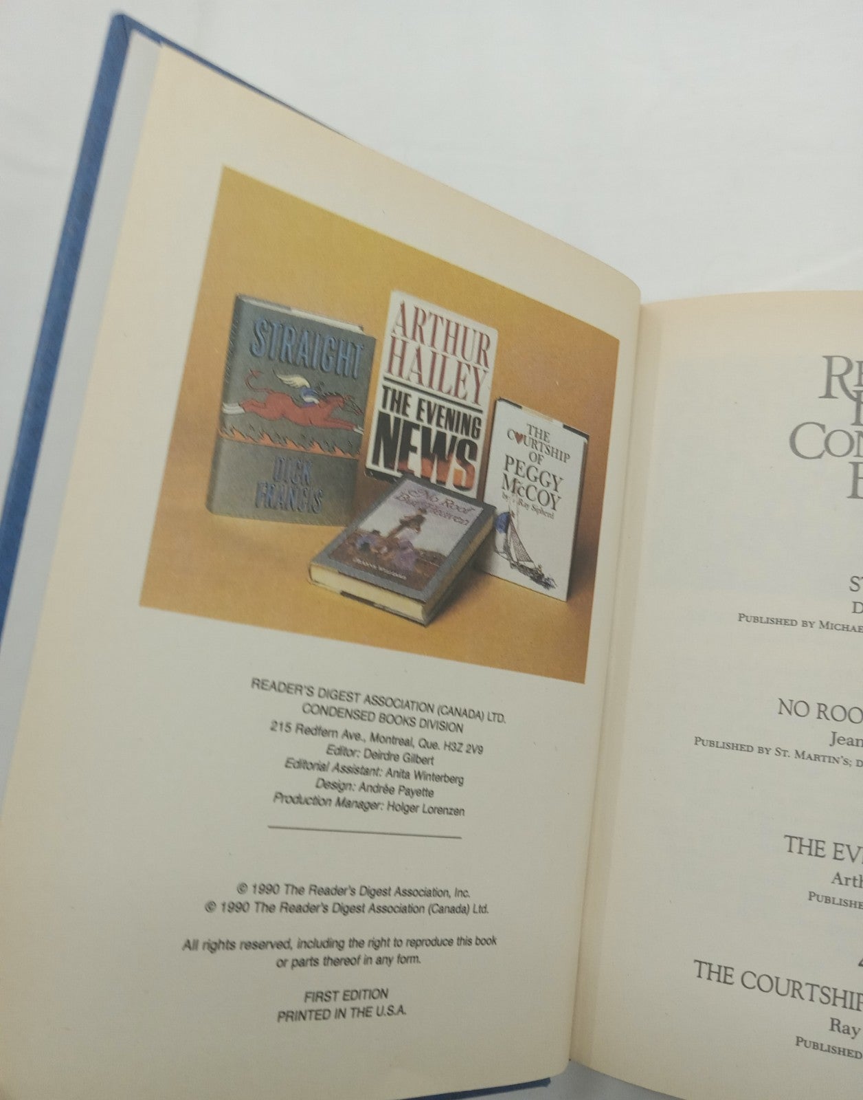 1990 Reader's Digest Condensed 1st Ed HC Leather Gilt Vtg NM Anthology