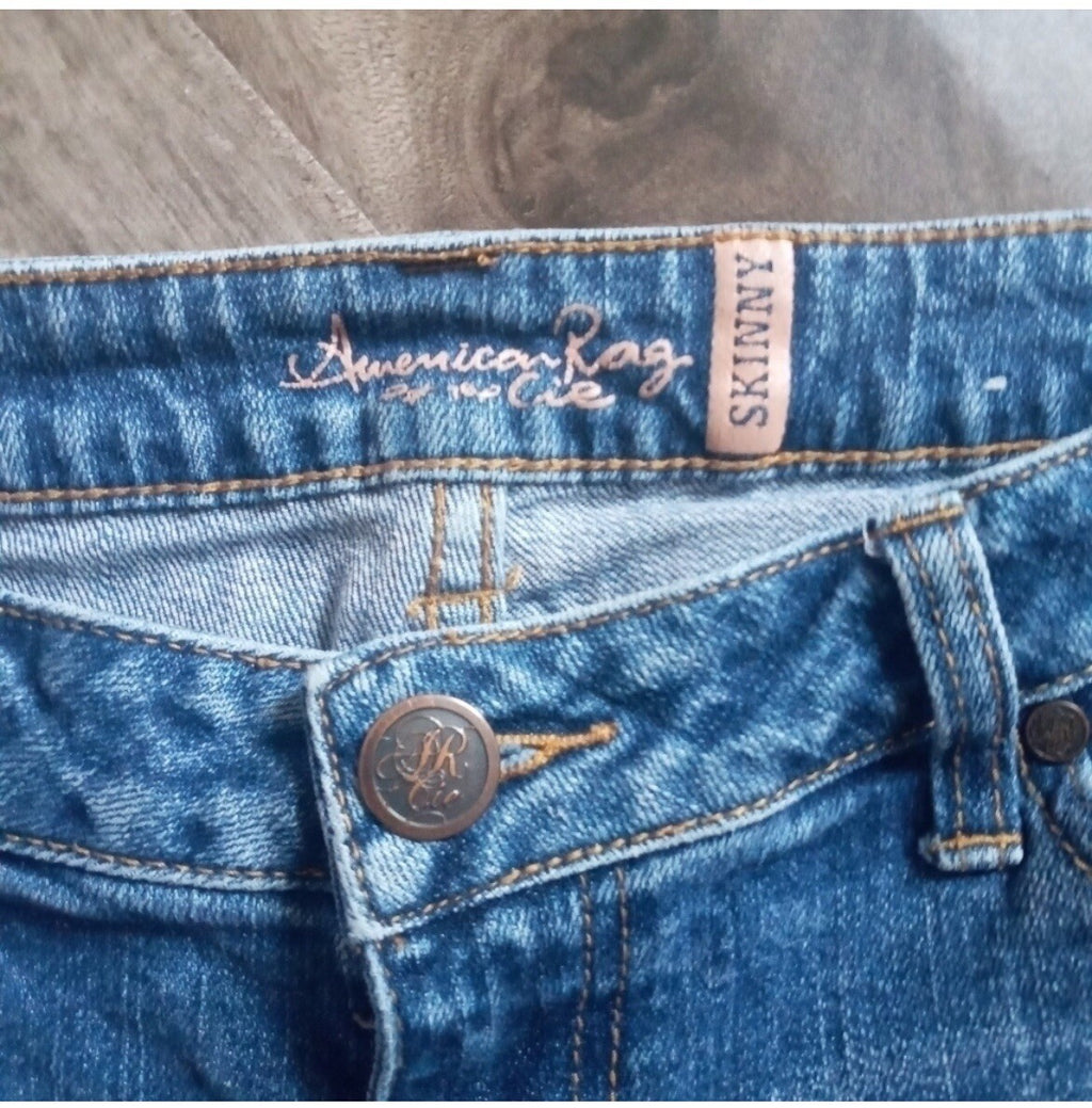 American Rag Skinny Cuffed Crop Jeans Women's Size 5 Casual Denim