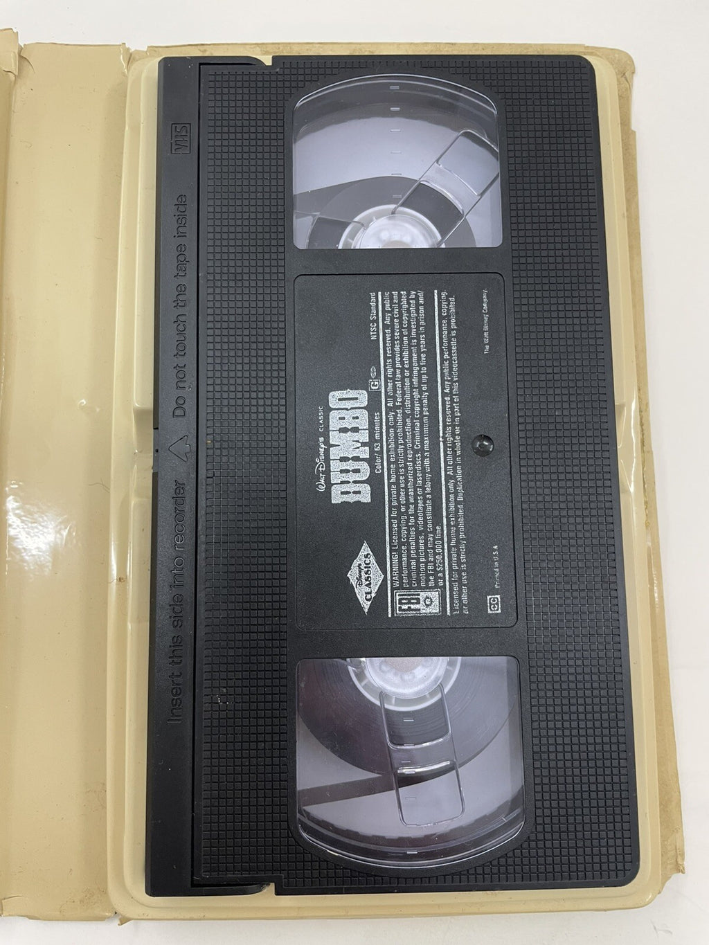 Disney Black Diamond VHS Dumbo 1991 Vintage Classic Animated