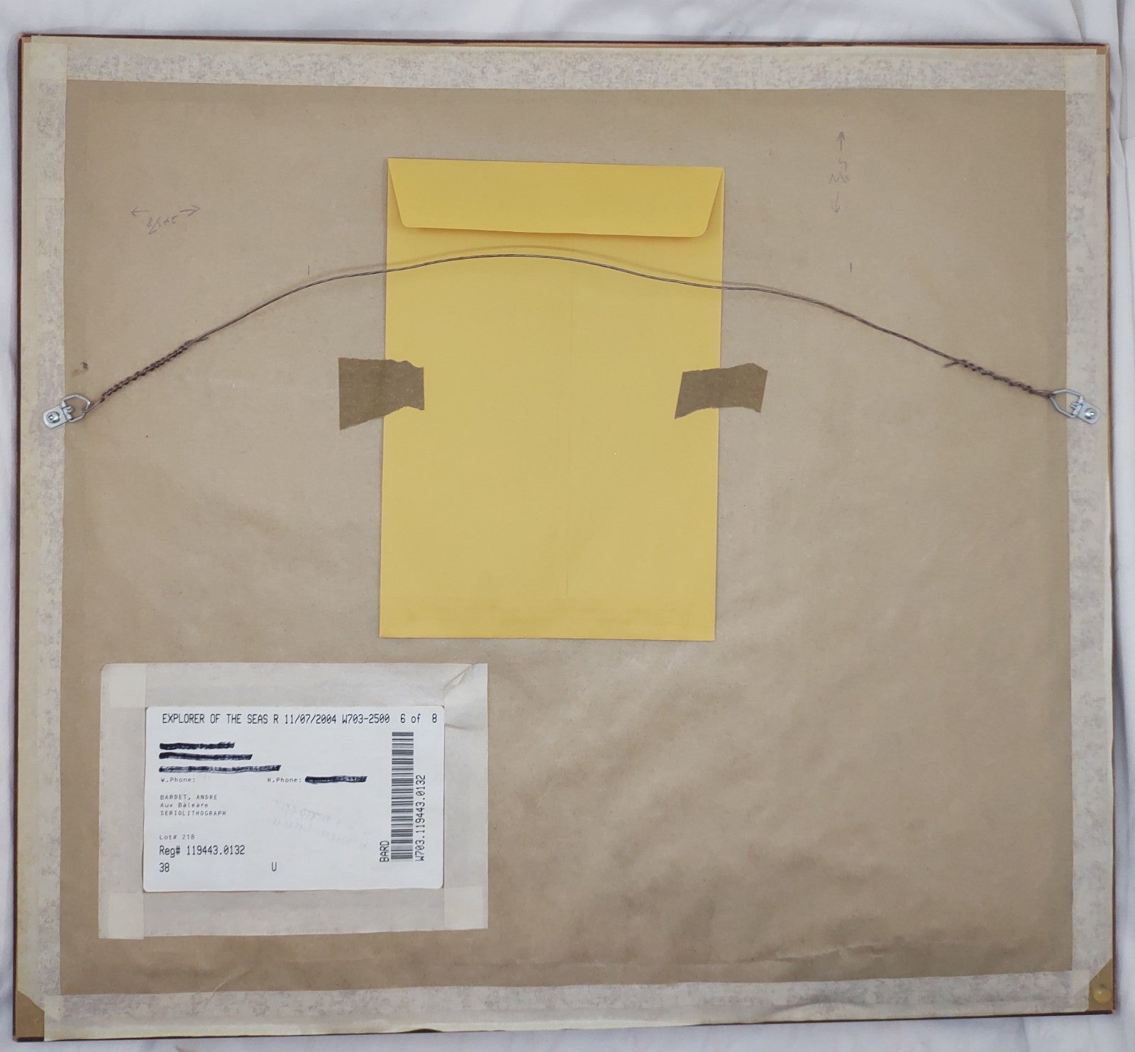 André Bardet Aux Baleares HC 10/140 Hand Signed Seriolithograph Framed