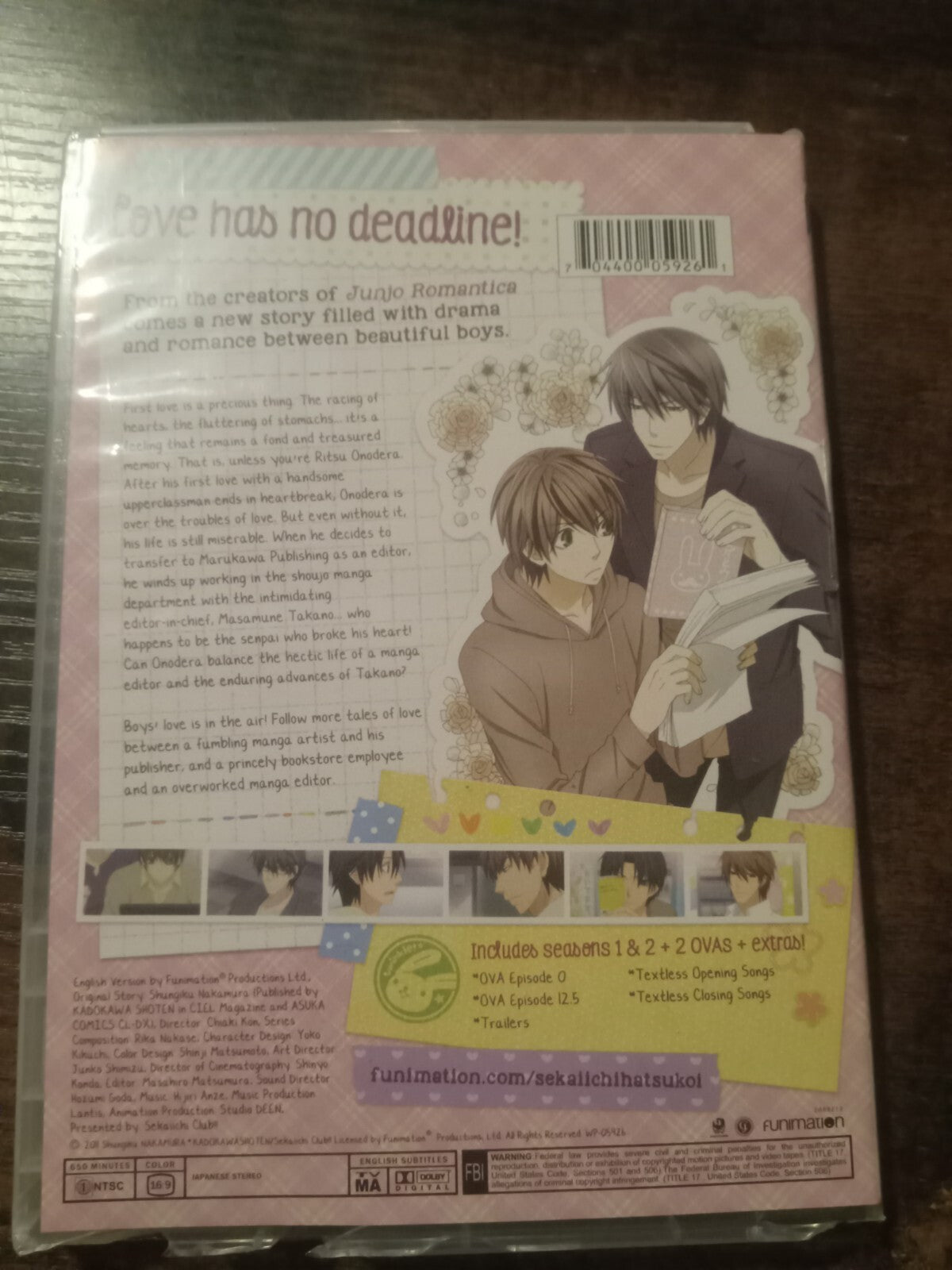 Sekai Ichi Hatsukoi Seasons 1 & 2 – Complete Anime Series DVD Set
