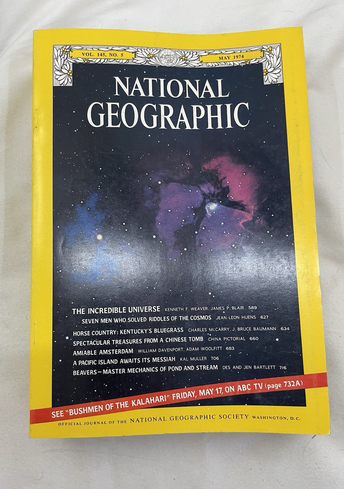 Vintage Nat Geo Jan–Jun 1974 Slipcover Set | Nature, Culture, Earth