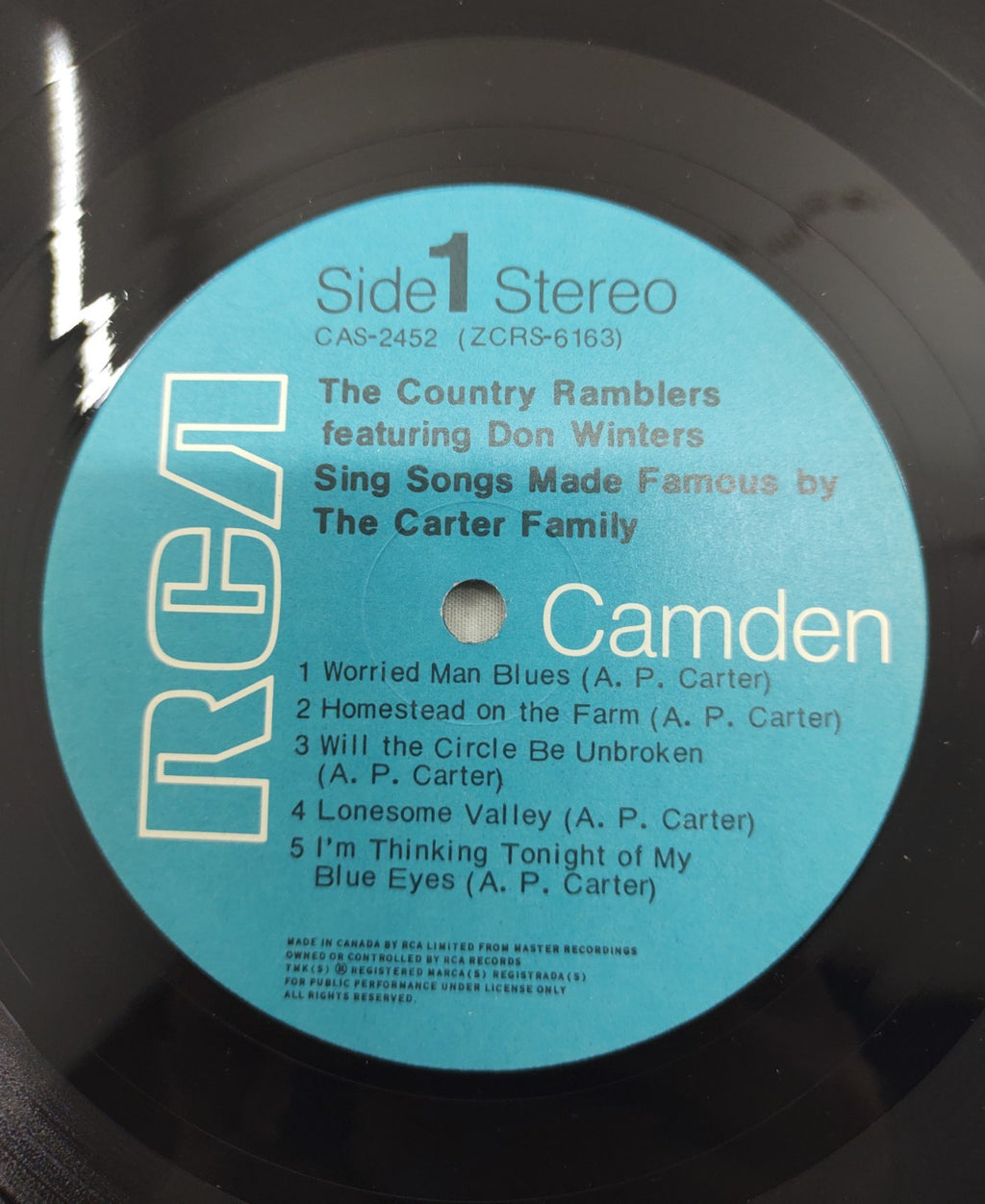 Country Ramblers – Songs Made Famous by Carter Family LP CAS-2452