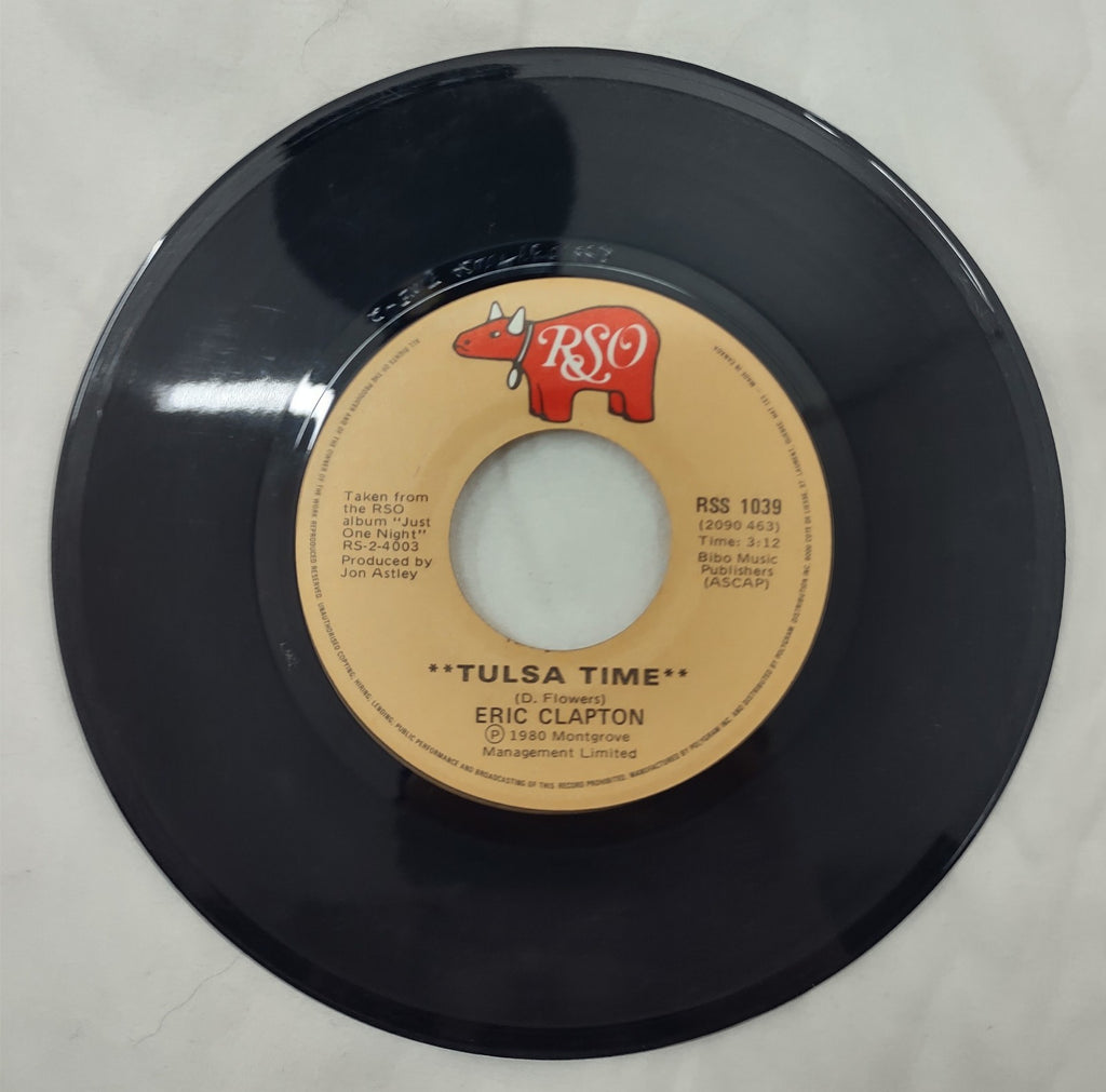 Eric Clapton - Tulsa Time (Live) RSO Records 7" 45 RPM RSS 1039 1980