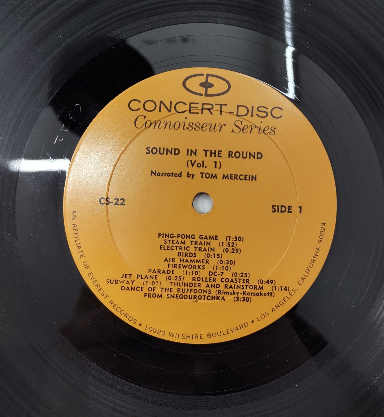 Sound in the Round Stereo Demonstration LP - 1956 Concert-Disc CS-22