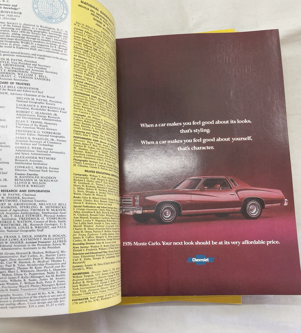 Nat Geo Jan–Jun 1976 Slipcover Set | Science, Nature, Travel Magazine