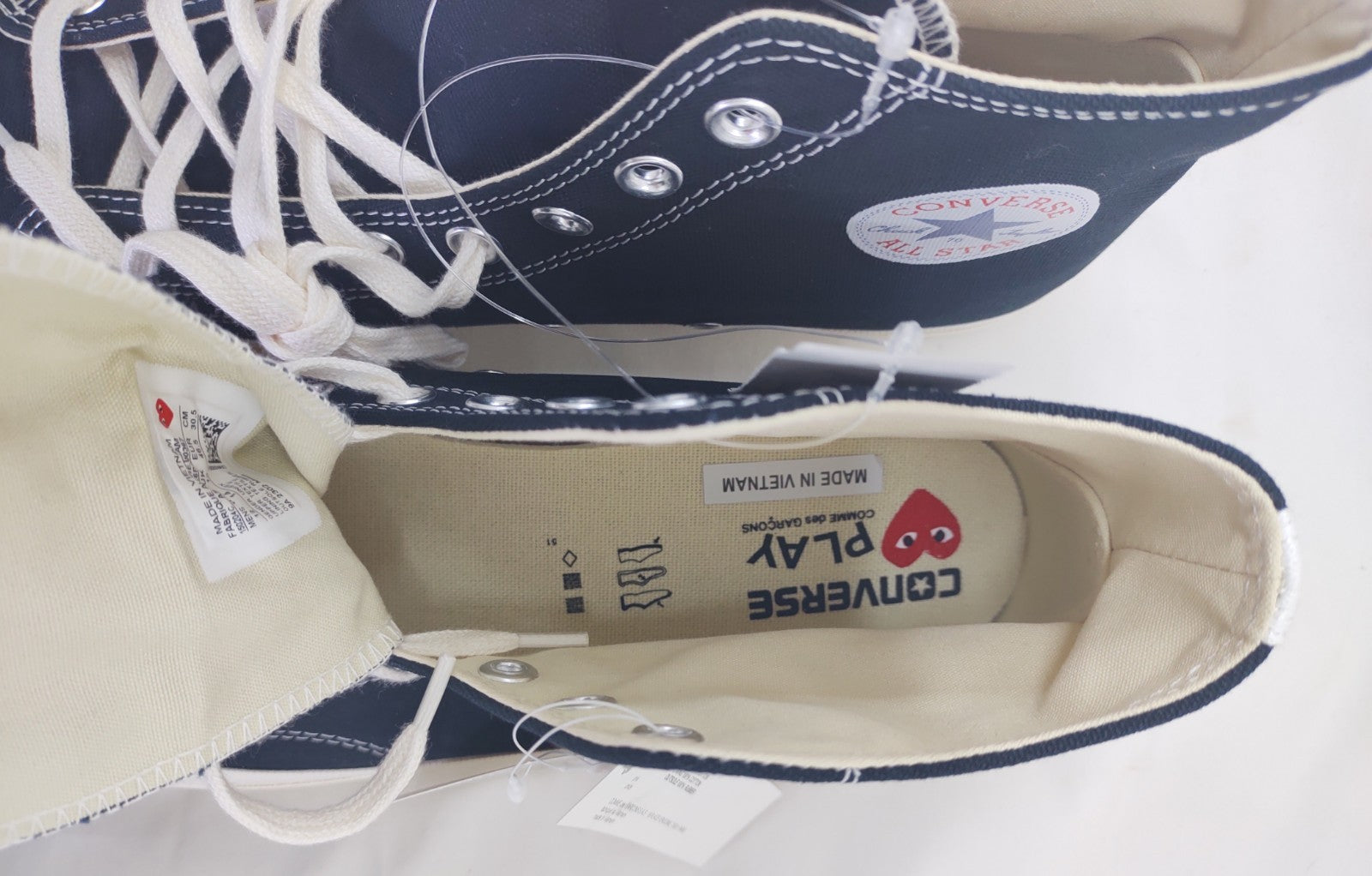 Converse x Comme des Garçons Play Chuck 70 High Black Sneakers – New in Box