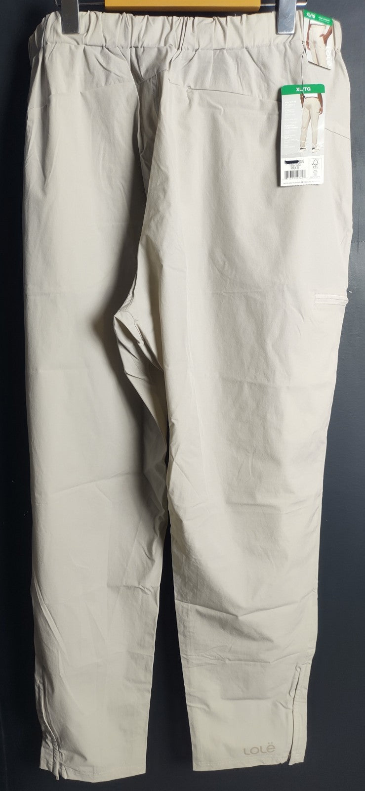 Lole Men’s Beige Stretch Active Pants Size XL Athletic Casual Bottoms NWT