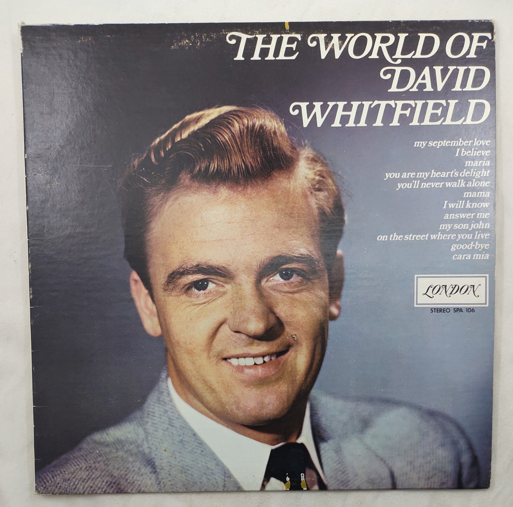 David Whitfield The World Of LP London SPA-106 Stereo Canada 1970 Vocal Vinyl LP
