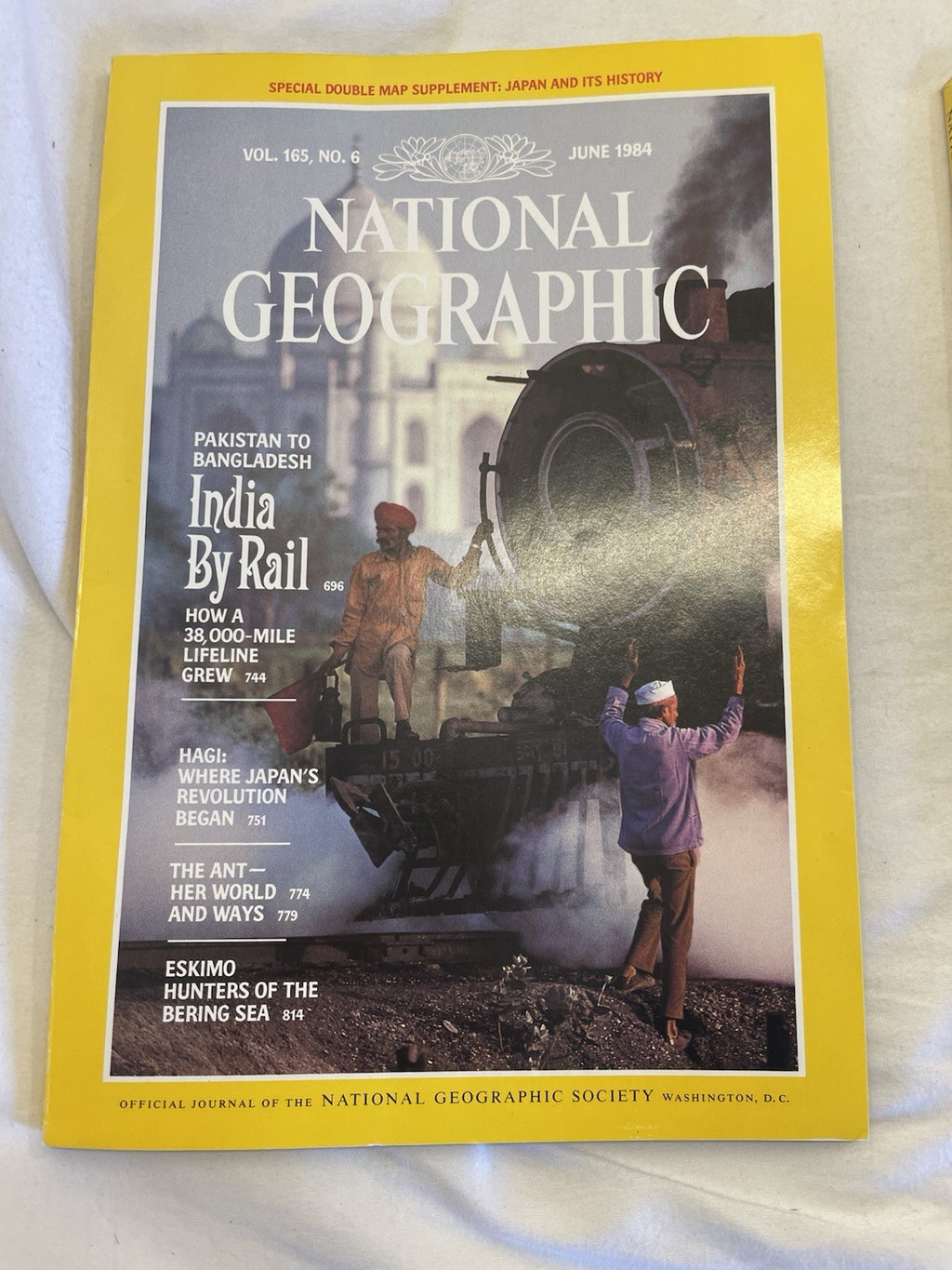 Nat Geo Mags Jan–Jun 1984 Vtg Wildlife Geo Nature Travel Decor Slipcvr