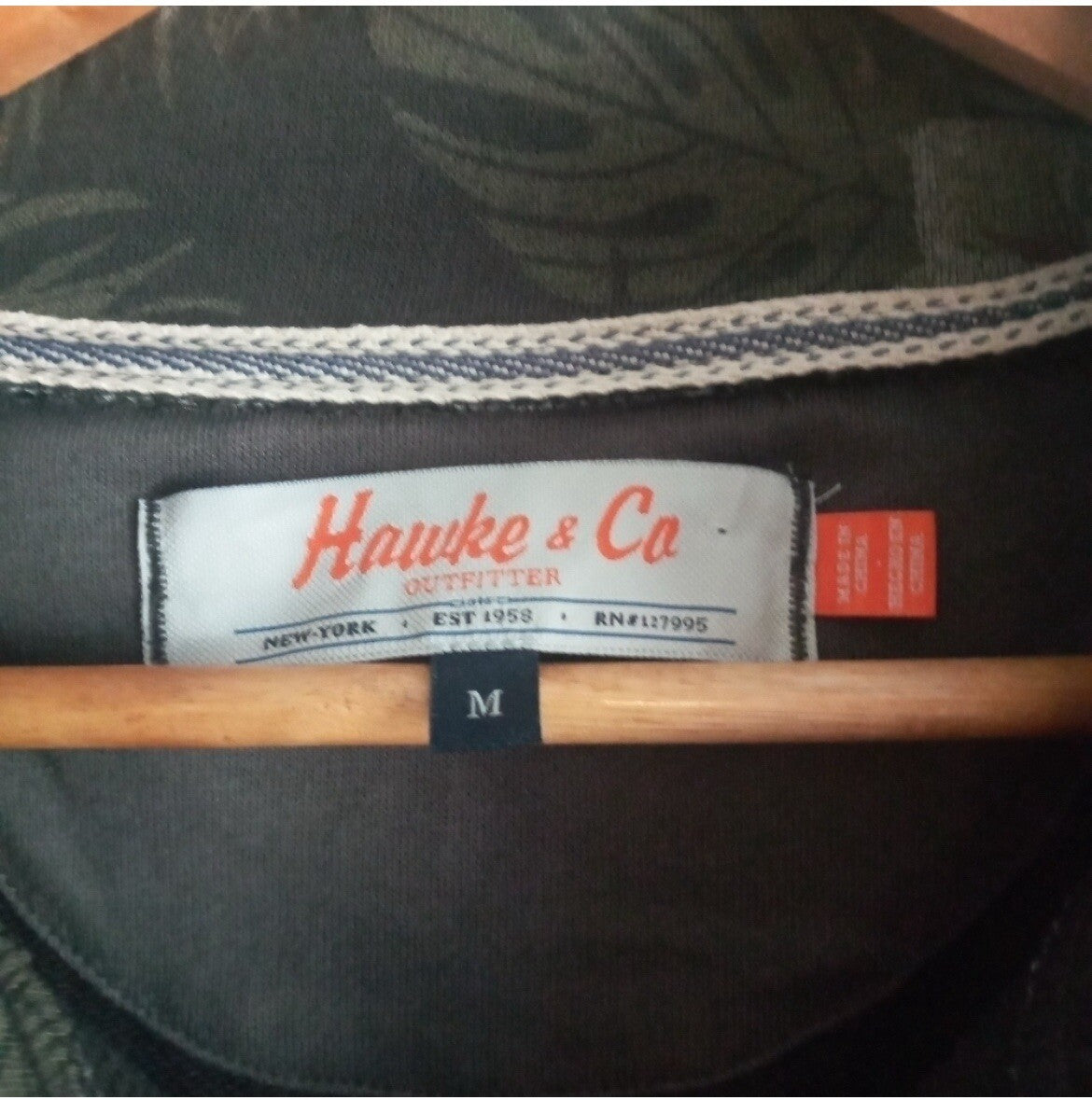 Men’s Hawke & Co Floral Long Sleeve Shirt – Casual Button-Up VG