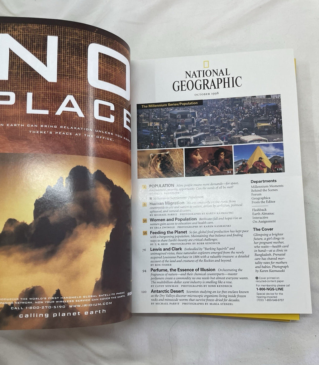 Vintage Nat Geo Jul–Dec 1998 Lot w/ Slipcover | Geography, Science