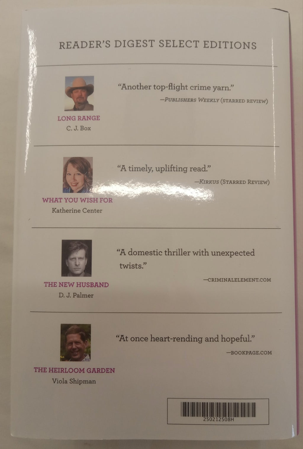 Reader’s Digest Select 2020 C.J. Box, K. Center, D.J. Palmer Vol 375 - Near Mint