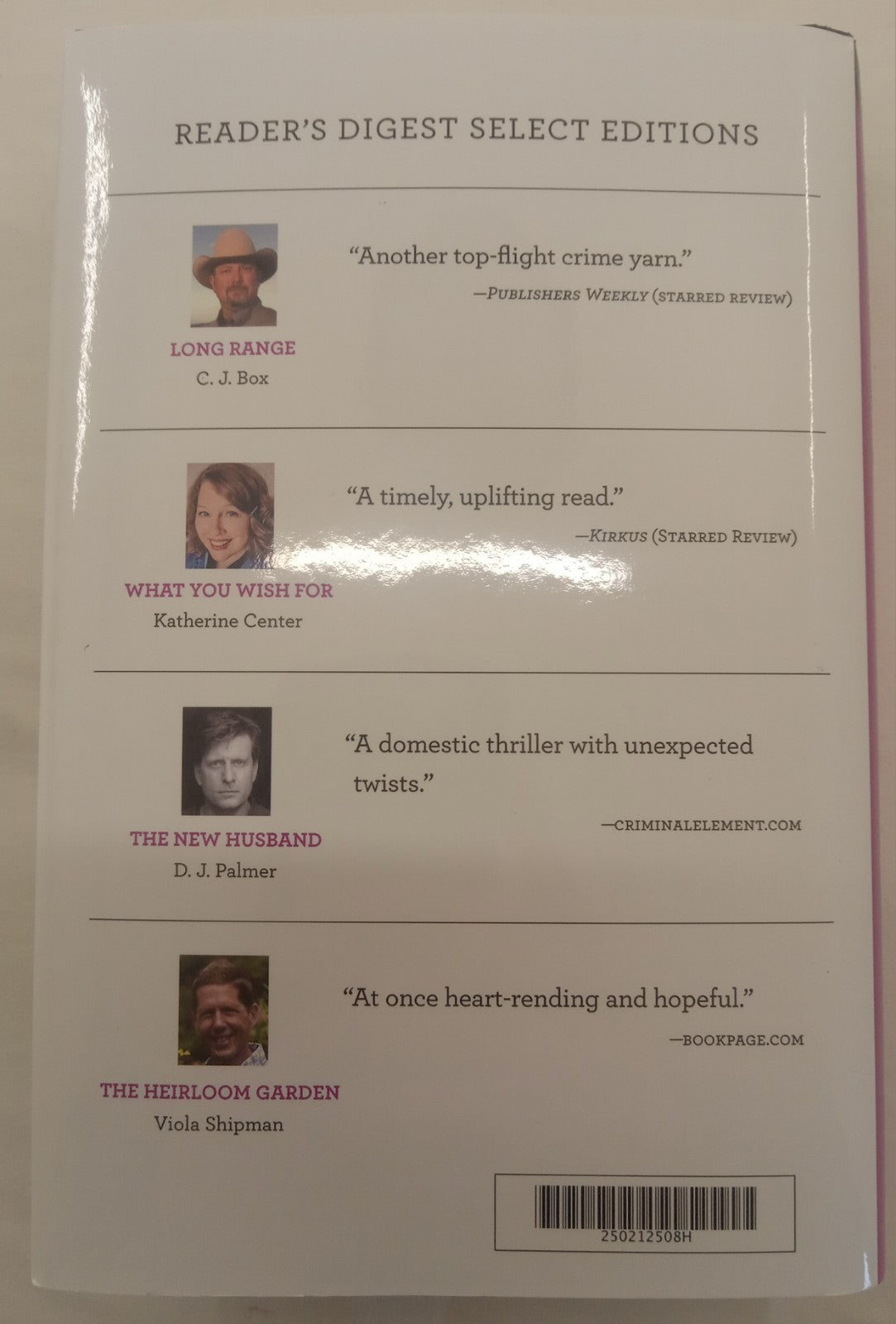 Reader’s Digest Select 2020 C.J. Box, K. Center, D.J. Palmer Vol 375 - Near Mint