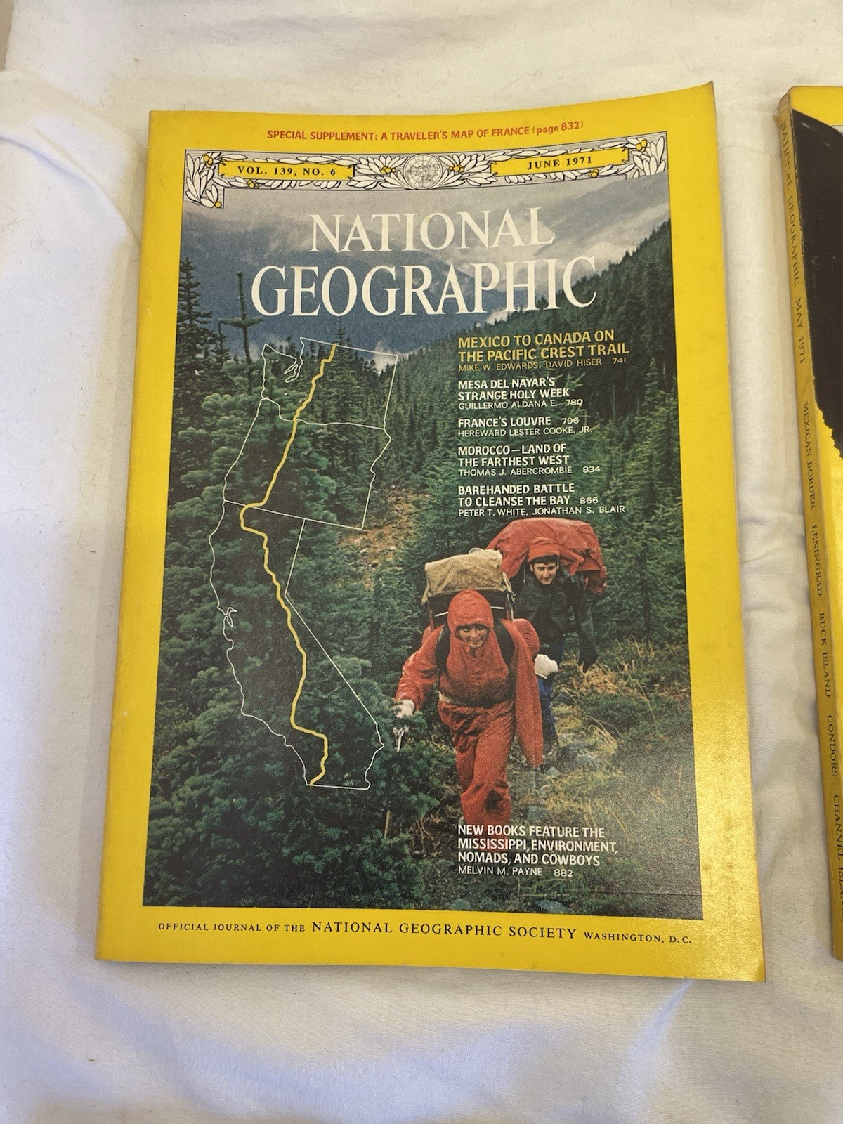 Nat Geo Mags Jan–Jun 1971 Vtg Lot Slipcvr Collect Wildlife Travel Earth