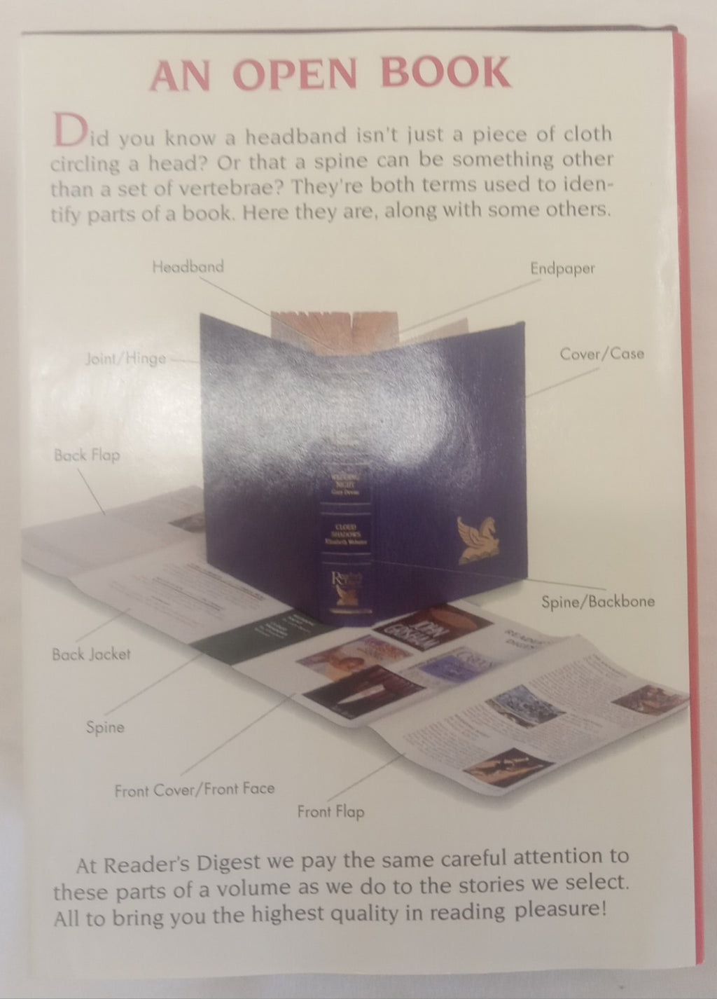 Reader’s Digest Select Edition Hardcover Book with Dust Jacket VG+ Vintage