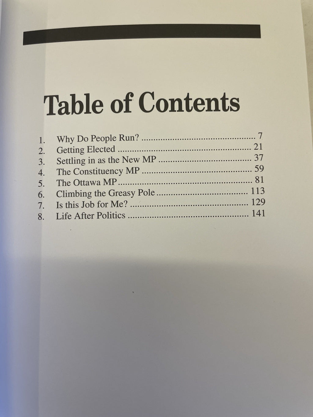 The People’s Choice Peter McCreath Memoir MP Politics Canada Hardcover 1995