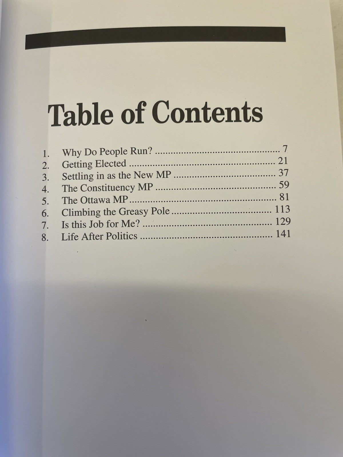 The People’s Choice Peter McCreath Memoir MP Politics Canada Hardcover 1995
