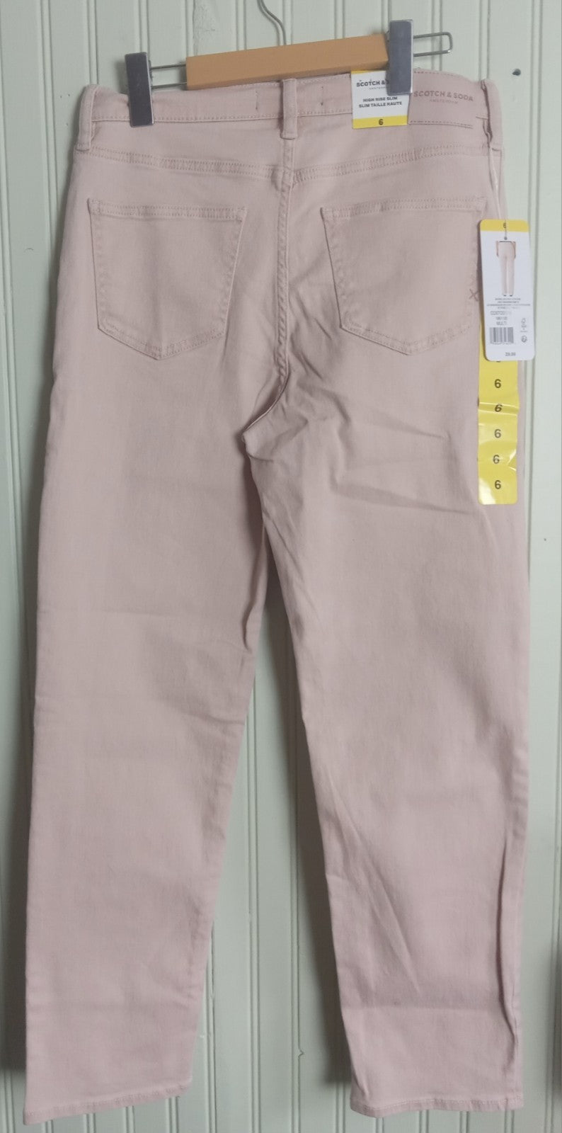 NWT Women’s Scotch & Soda Pink High Rise Slim Jeans Size 6 – Trendy Denim