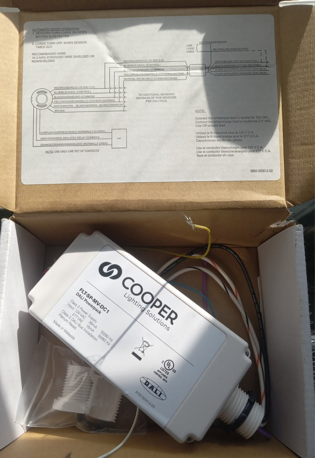 Greengate Cooper Lighting FLT-SP-MV-DC2 – DALI Powerpack, Sealed, Modern