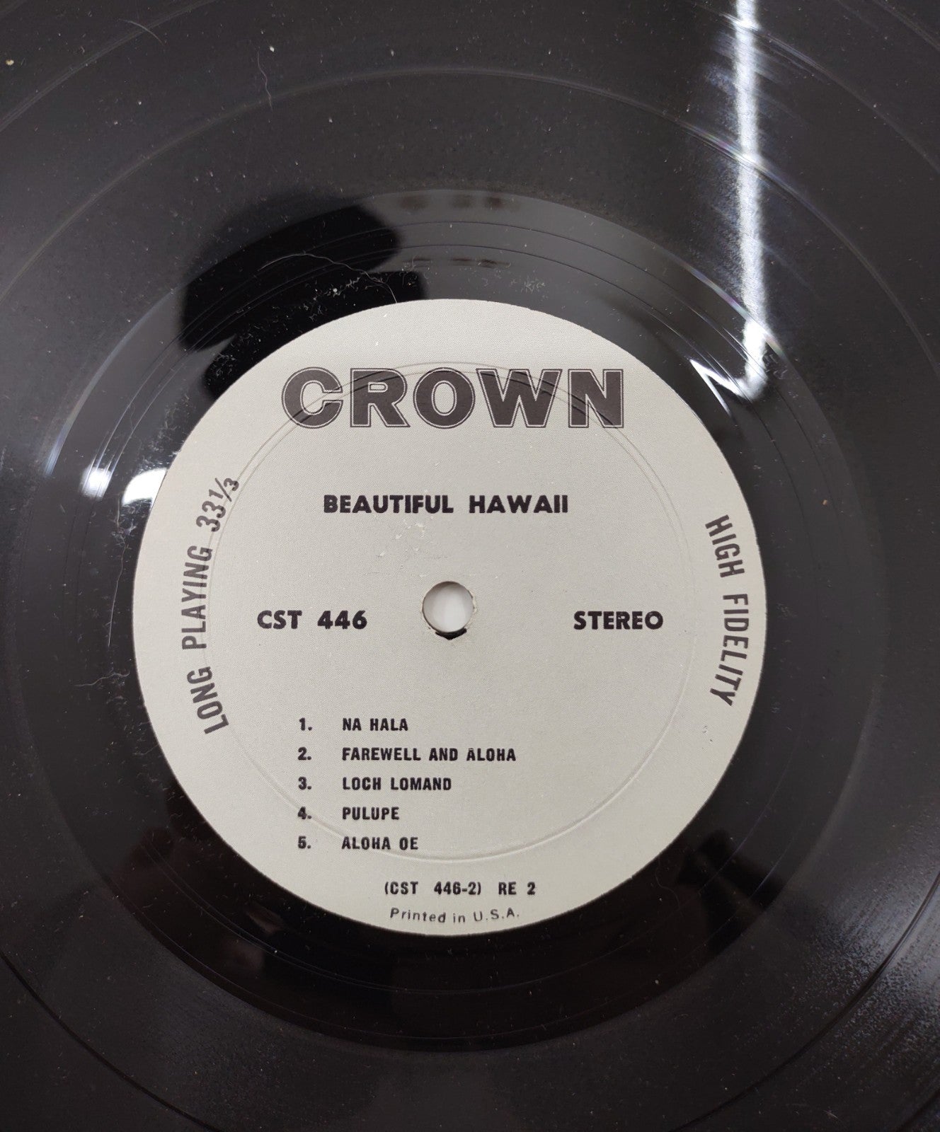 The Polynesians – Beautiful Hawaii Vinyl LP Crown Records Exotica Tiki