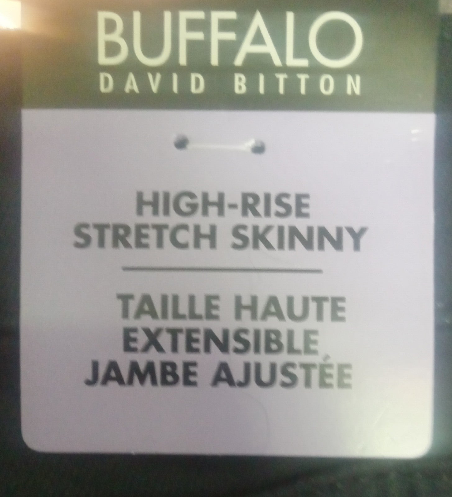 Buffalo David Bitton Navy Skinny Pant Size 4 NWT High Rise Stretch Casual