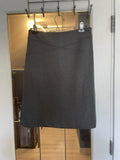 Adrienne Vittadini Grey A-Line Skirt Women's Size 4 Classic Office Skirt
