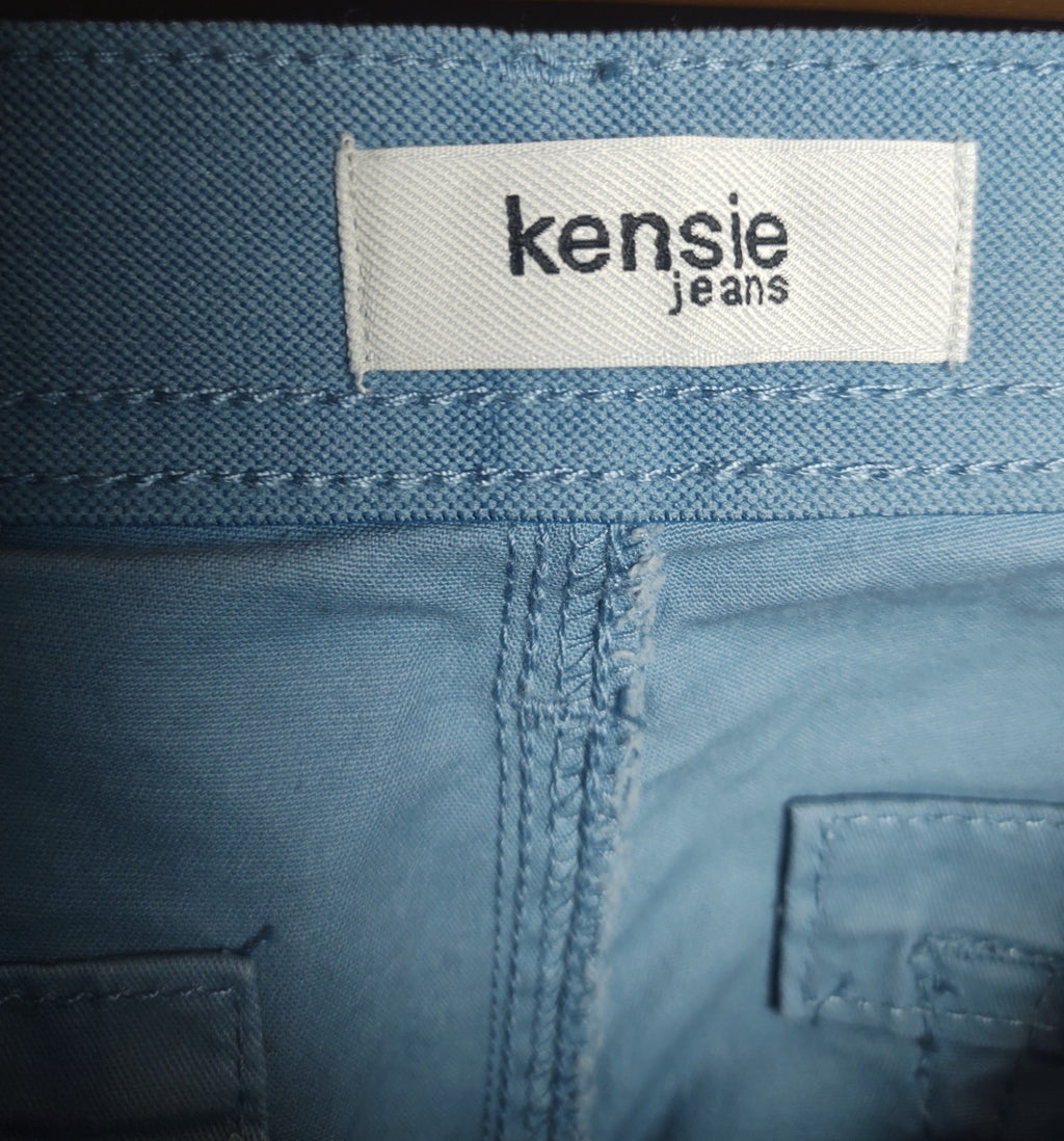 Kensie Women’s Mid Rise Chino Trousers Size 14 Casual Cotton Pants