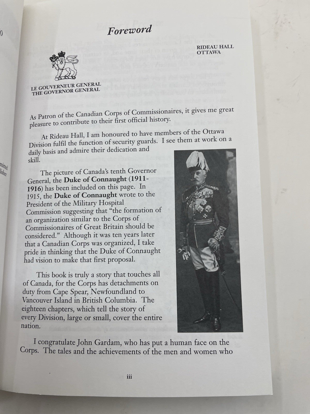 The Commissionaires History 1925–1998 PB Canada Military Memoir RARE Vtg