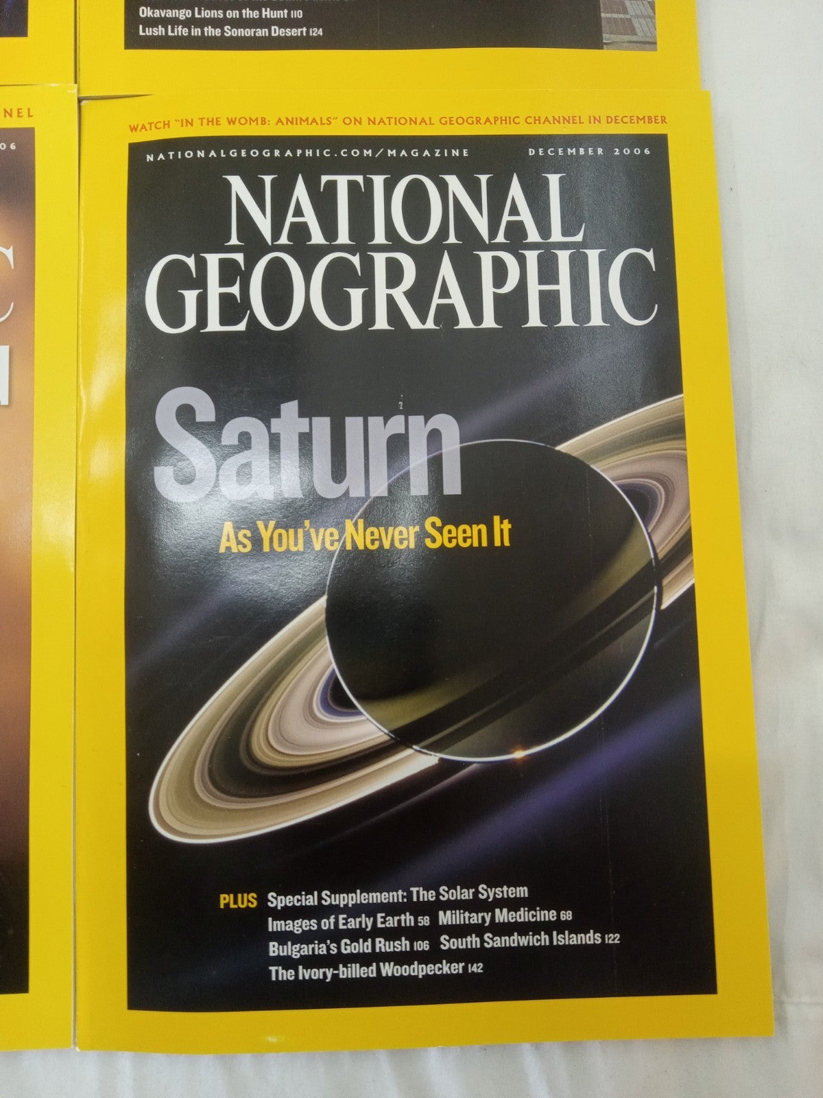 National Geographic Jul–Dec 2006 VG+ | 6 Issues | Faux Leather Slipcase
