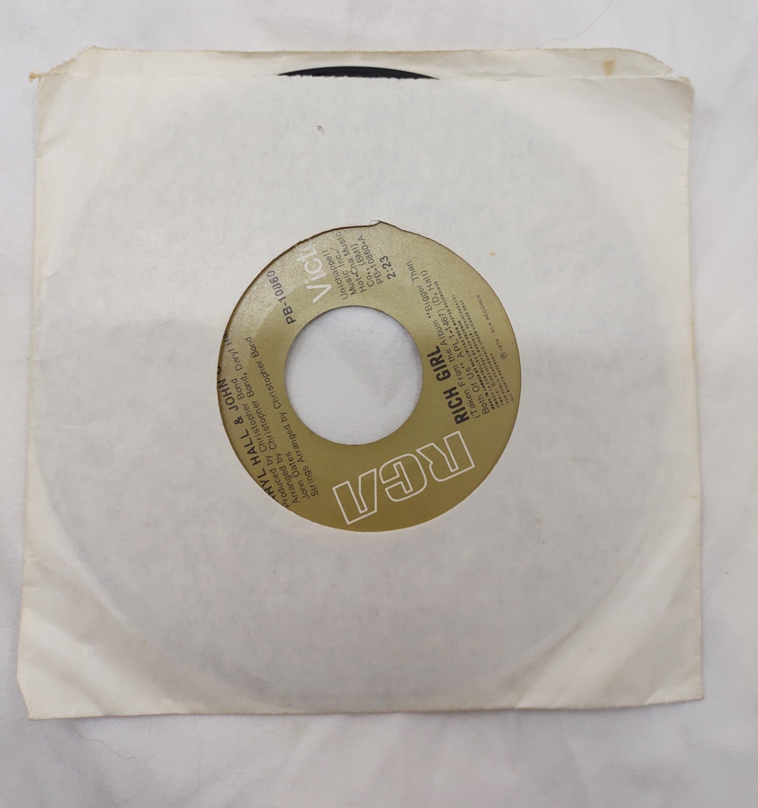 DARYL HALL & JOHN OATES PB-10860 LONDON LUCK, & LOVE 2:56 1976
