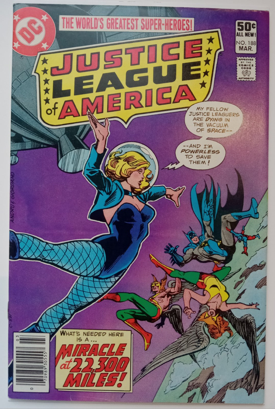 Justice League of America #188 (1960) Gerry Conway Comic Book Bagged/Boarded
