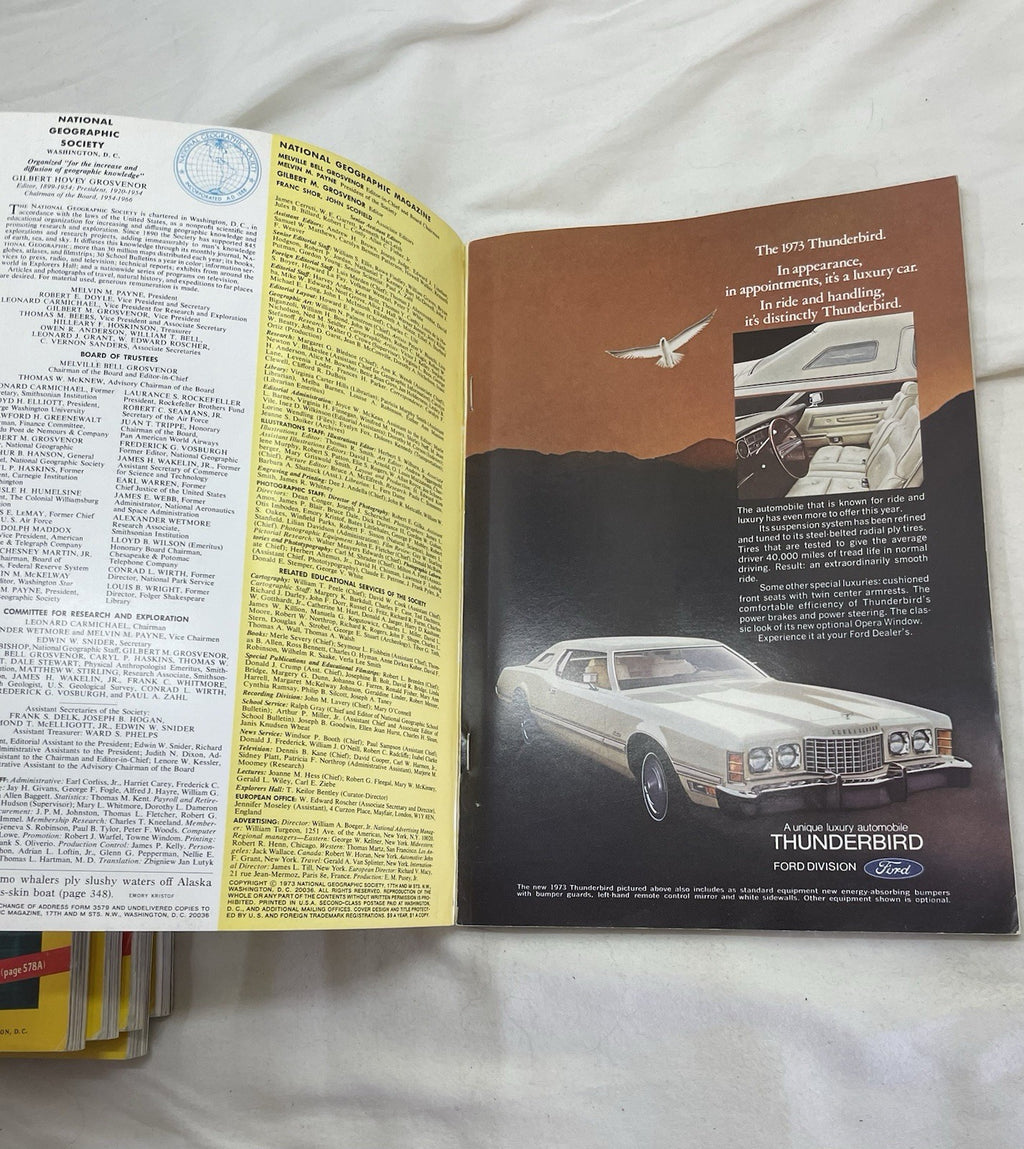 Vintage Nat Geo Jan–Jun 1973 Slipcover Set | Illustrated, Travel, Rare