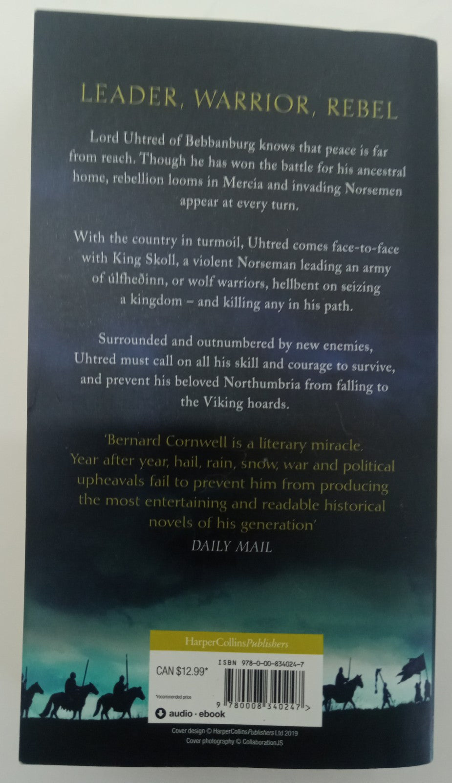 War of the Wolf by Bernard Cornwell – VG+ Historical Fiction, Saxon Tale