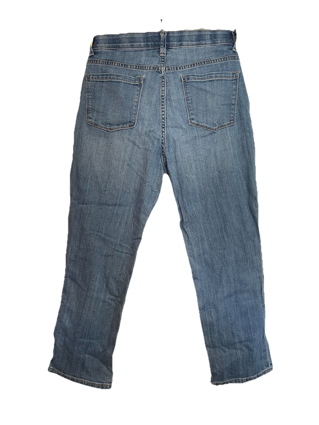 St. Johns Bay Capris Size 12 Light Wash Mid-Rise Denim Cropped Jean Pants